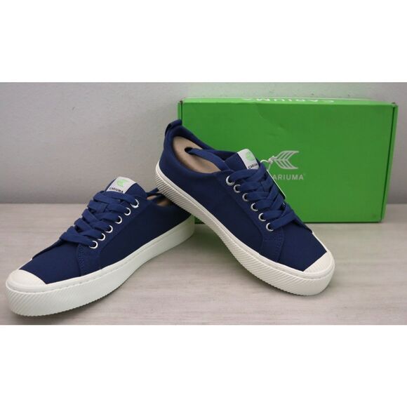 Cariuma Women's Sz 10 Men's Sz 8.5 Shadow Blue OCA Low Canvas Sneakers Shoes - Picture 1 of 15